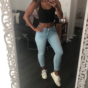 Madewell NWOT 9” Mid-Rise Skinny Crop Jeans